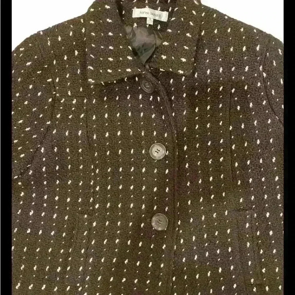 NWOT Harve Benard Brown/ White specs size 16 with cropped sleeves - Picture 3 of 8